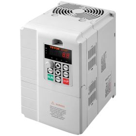 VEVOR VFD 7.5KW, 34A, 10HP Variable Frequency Drive for 3-Phase Motor Speed Control