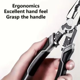 Tiger Pliers, Five In One Multifunctional Pliers Set, Industrial Grade with PVC Handle, Professional Manual Tools