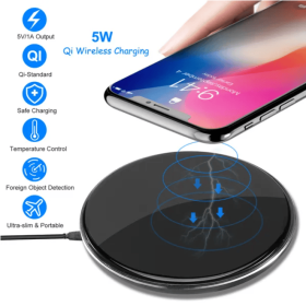 Wireless Charger Qi Certified Ultra Slim 5W Charging Pad (Option: Style1)